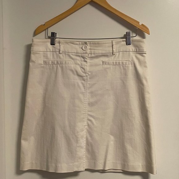 Rickis, Size 10,  Knee Length White Skirt - Picture 1 of 3
